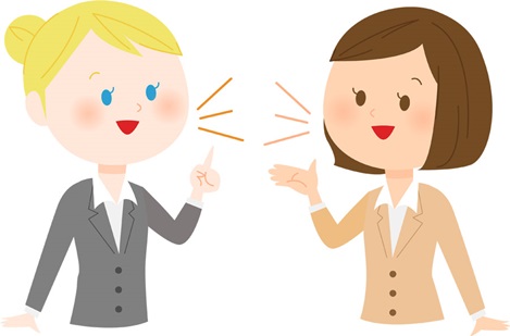 2人の女性の会話